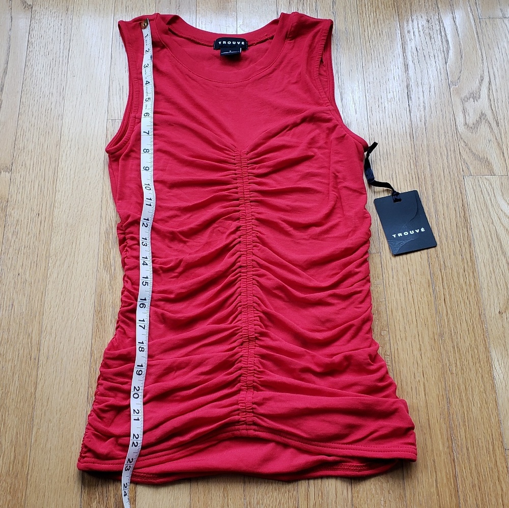 Trouve Red Blouse - Picture 3 of 5